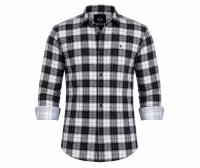 Men’s Black & Grey Checkered Full Sleeve Casual Shirt