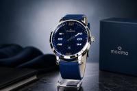Maxima Blue Analog Men's Watch | Premium Silicone Strap | 30M Water Resistant
