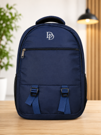 D&D Navy Blue Unisex Casual Laptop Backpack