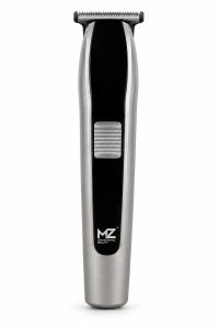 MZ Professional Beauty Cordless Hair & Beard Trimmer for Men | Stainless Steel T-Blade | USB Rechargeable | Precision Grooming Trimmer | Silver & Black