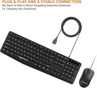 sopveera  Basics USB Wired Keyboard & Mouse Combo |