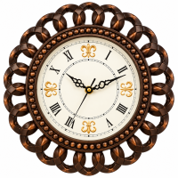 Antique Designer Round Wall Clock with Braided Loop Frame