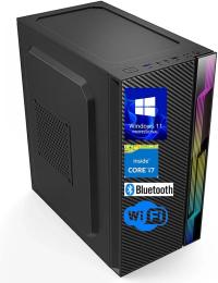 Gaming Desktop CPU Cabinet | Mid Tower PC Case with RGB Front Panel