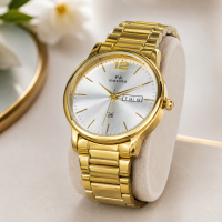 PA Maxima Gold-Tone Analog Watch