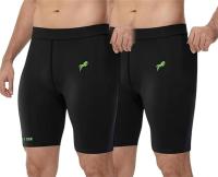 JUST RIDER Compression Men's Skin Tight Shorts 2 Black