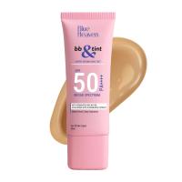 Blue Heaven BB &Tint Tinted Sunscreen SPF 50 PA+++ with Hyaluronic Acid & Vitamin E | Lightweight Tinted Sun Screen for Daily Use | Hydrating Skin Tint Sunscreen with Natural Glow | Honey Tan | 30ml