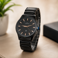 Maxima PA Sleek All-Black Analog Watch