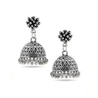 Jhumka Earrings Oxidised Gift for Women
