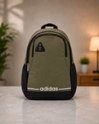 Unisex Waterproof Casual Laptop Backpack / College Bag (Olive Green & Black)