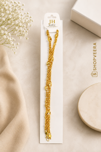 JH Jewellery Premium Gold-Plated Layered Filigree Accent Chain Necklace