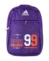 Adidas Purple Casual Laptop Backpack | Lightweight School, College & Travel Backpack | Spacious Daypack
