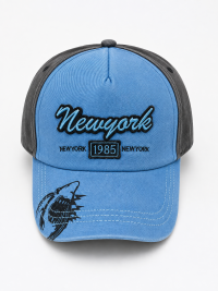 Unisex New York 1985 Embroidered Baseball Cap | Adjustable Casual Sports Cap (Blue & Black)