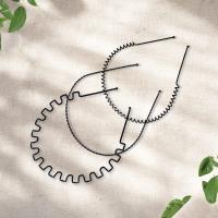 Edel Non-Slip Metal Hair Band (Black) 3 pcs