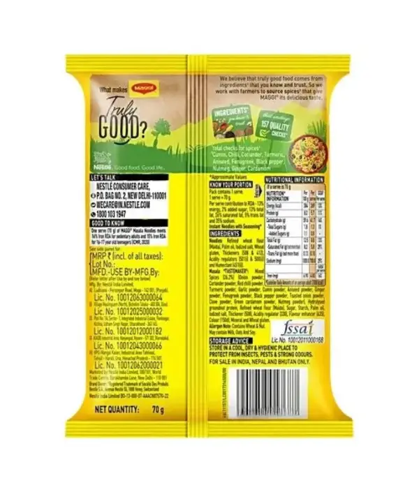 Maggi 2-Minute Masala Instant Noodles | Classic Masala Taste}