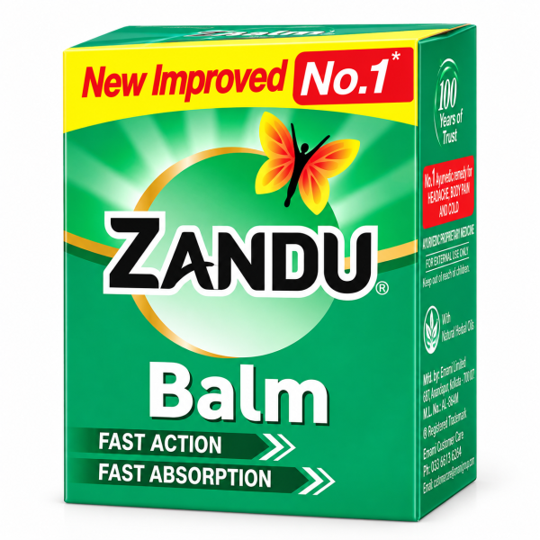 Zandu Balm Ayurvedic Pain Relief Balm – Fast Action & Fast Absorption