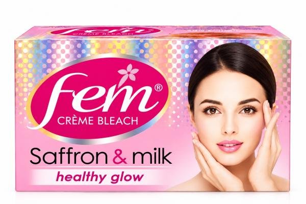 Fem Crème Bleach Saffron & Milk – Healthy Glow Facial Bleach, 24 g
