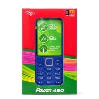 itel Power 450 Keypad Feature Phone with 2500mAh Battery – Blue