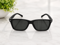 Classic Matte Black Square Sunglasses