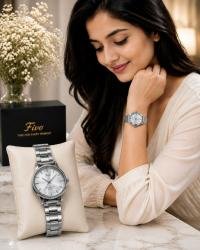 Fivo Women's Silver Analog Wrist Watch