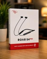 itel Roar 54 Pro Wireless Neckband Earphones – Bluetooth In-Ear Headset with Mic