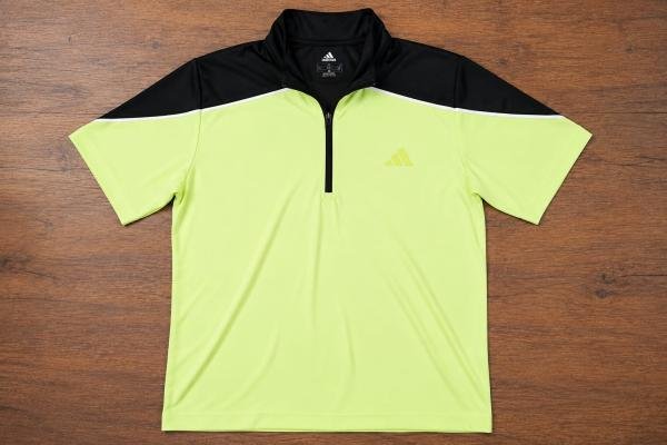 Men's Neon Green Sports Polo T-Shirt | Quick-Dry Half Sleeve Performance T-Shirt