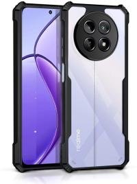 Bunnyhub Back Cover for REALME 12X 5G, (IPK) (Black, Shock Proof, Thermoplastic Polyurethane)