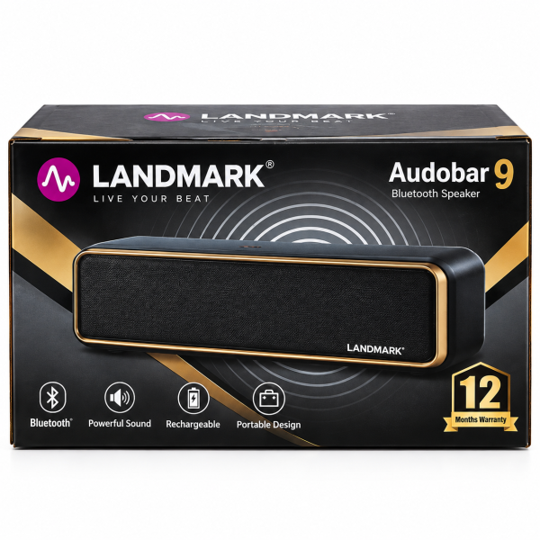 LANDMARK Audobar 9 Bluetooth Speaker – Portable Wireless Audio Speaker
