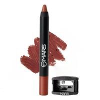 MARS Won't Smudge Won't Budge Matte Lip Crayon | Up to 12 hours Long Lasting Lipstick | One Swipe Pigmented | Transfer-proof | Free Sharpener (3.5 gm) (10-Girl Power)