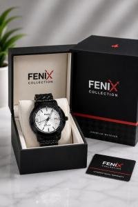 FENIX Collection Luxury Black Stainless Steel Watch