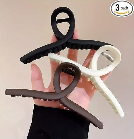 PACTIV Hair Claw Clips for Women Girls ( 3 Pack )