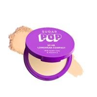 SUGAR POP 20 HR Longwear compact with Kaolin Clay and Vitamin E | Face Powder with Matte Finish | Oil Control | 9gm - 03 Honey