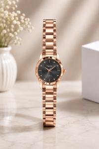 Luxury Rose Gold Stainless Steel Watch