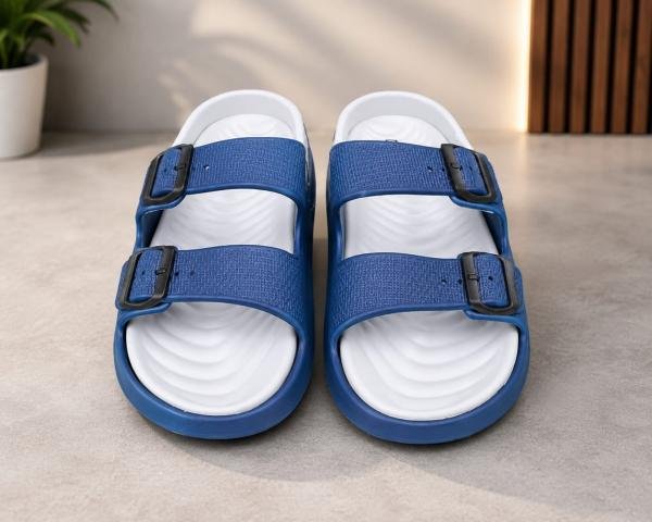 Men's Adjustable Double Strap Comfort Sandals | Lightweight Anti-Slip Casual Slippers