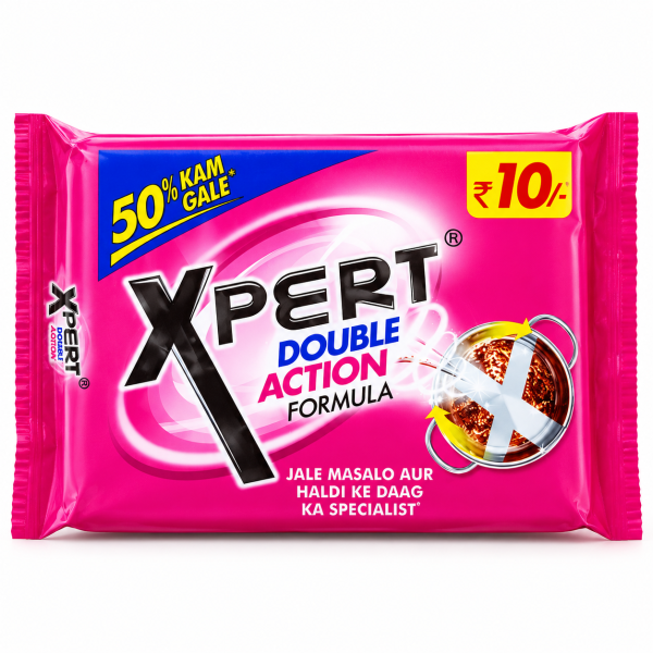 Xpert Double Action Dishwash Bar 120 g – Removes Tough Stains & Gives Brighter Utensils