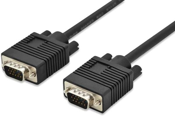 VGA to VGA Male Cable | 15-Pin HD Monitor Display Cable