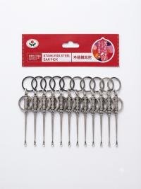 Stainless Steel Spiral Spring Ear Pick and Earwax Removal Tool (12-Piece Set)