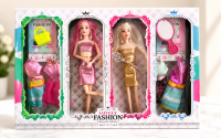 Lovely Fashion Doll Gift Set with Mix & Match Outfits and Accessories (2-Pack)