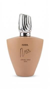 An elegant 50ml apparel spray by Patel featuring "Neck Sukhad," a rich