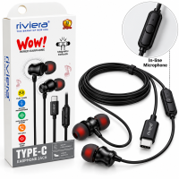 Riviera WOW Type-C Wired Earphone with Magnetic Earbuds