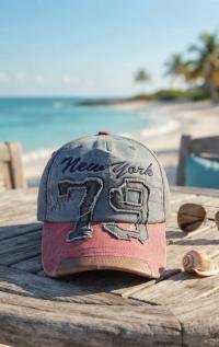 Men's New York 79 Embroidered Vintage Adjustable Cotton Baseball Cap