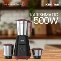 Kenstar Karishmatic 500W Mixer Grinder with 3 Stainless Steel Jars