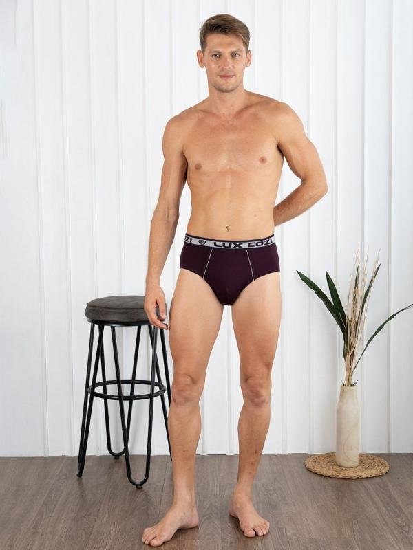Lux Cozi Men's Cotton Brief | Soft Stretch Innerwear | Comfortable Everyday Underwear