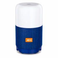 MZ Portable Bluetooth Speaker with LED Night Light | Wireless Rechargeable Speaker | Blue & White