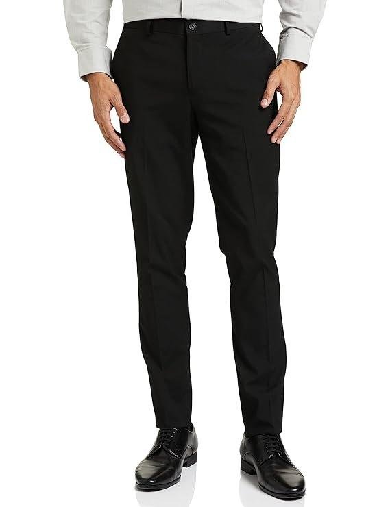 Amazon Brand - Symbol Men's Stretchable Formal Pants | Trousers (Slim Fit)