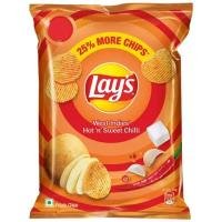 Lay's West Indies Hot and Sweet Crunchy Chilli Chips, 66gm