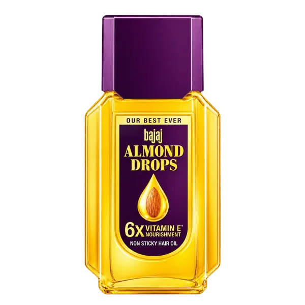 Bajaj Almond Drops 6X Vitamin E Nourishment Non Sticky Hair Oil 45m