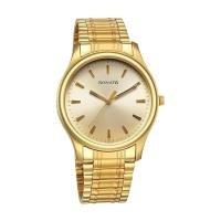 Sonata Traditional Essentials Quartz Analog Champagne Dial Stainless Steel Strap Watch for Men-77082YM11