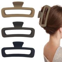 Large Square Matte Hair Claw Clips