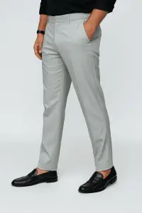 Men’s Light Grey Formal Trousers – Regular/Slim Fit