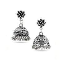 Jhumka Earrings Oxidised Gift for Women